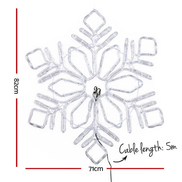 Jingle Jollys Christmas Lights 82cm Snow 304 LED Decorations